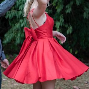 Red homecoming dress